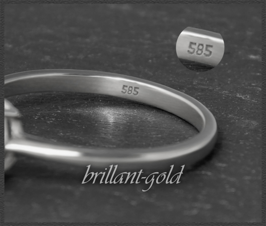Gold Ring 585 Weißgold mit 1,76ct Rubin